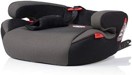 Premium HEYNER SafeUpFix child booster seat with ISOFIX grey colour Junior 3 group (Pantera Black)