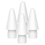 Replacement Tips Compatible with Apple Pencil 2 Gen iPad Pro Pencil - iPencil Nib for iPad Pencil 1 st/Pencil 2 Gen White 4 Pack (White 4 Pack)