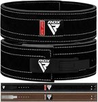 RDX Powerlifting Belt for Weight Lifting - Approved By IPL and USPA Lever Buckle Gym Training Belt 10mm Thick 4 inches Lumbar Back Support - Great for Strongman, Bodybuilding, Deadlifts & Squat