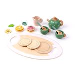 Wooden Tea Set Toy, Wooden Toys, Kids Tea Set, Pretend Play Food for Toddlers, Play Kitchen Accessories for Kids, Tea Party Set, Birthday Christmas Easter Gift for Boys or Girls