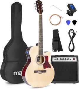 Max SHOWKIT Electric Acoustic Guitar Kit – Complete Beginner Set
