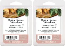 Better Homes and Gardens Scented Wax Cubes 2.5oz 2-Pack (Mahogany and Sandalwood)