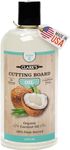 Coconut Cutting Board Oil - Made with Refined Coconut Oil for Kitchen Countertops, Butcher Blocks, Wooden Bowls and Utensils - Seals Wood and Food Safe - Does Not Contain Mineral Oil