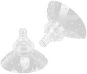 Breast Shields, Silicone Sore Nipple Relief Nippleshield Nipple Shield 2pcs One Size for Breastfeeding for Nursing Mothers