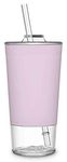 Ello Tidal Glass Sipper, 20oz (Bubblegum)