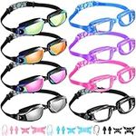 Fabbay 8 Pcs Swimming Goggles No Le