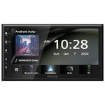 KENWOOD DMX40S Digital Car Stereo (50W x 6 Channel), Compatible with Apple CarPlay and Android Auto, Bluetooth Enabled Main Unit with 6.8" LCD Display, Touchscreen