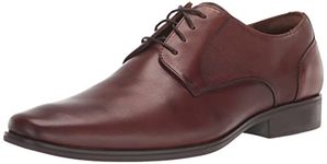 Florsheim Jackson Cap Toe Oxford Formal Shoe for Men - Leather Upper with Man-Made Lining, Snipped Toe, and Blind Eyelets, Cognac, 10.5 M (D)