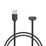 kwmobile Charger Cord Compatible with Mojawa RunPlus - Charger for Smart Watch USB Cable - Black