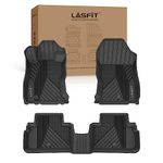 LASFIT Floor Mats for Subaru Forester 2019-2023 2024, Dual Anti-Slip & Deep Dish Custom Fit All-Weather Floor Liners, Odorless TPE, 5+ Year Lifespan, for Forester Accessories, 1st & 2nd Row, Black