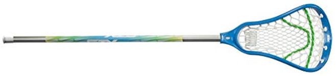 STX Lacrosse Fortress 100 Complete Stick with Crux Mesh Pocket, Electric