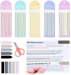 WSCHU 1000Pcs Transparent Highlighter Tape Reusable - Clear Sticky Tabs for Annotating Books, Long Highlighting Strips Page Markers Index Tabs, Sticky Notes Aesthetic Office School Supplies