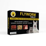 Tail & Collar Club Flyworm Dewormer for Dogs || Effective Deworming Formula - - Herbal Tablet || Kills & Expels Parasites - 1 X 10 Tablets (Pack of 1)