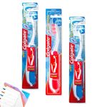 Colgate Portable Toothbrushes Pack of 3, Foldable Ideal for Travel, Compact Design, Easy-to-Carry, Flip Cover Protects Bristles, Family Pack, Assorted Colours, Included Jaspem Shopping List