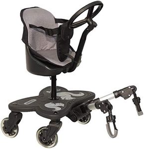 Cozy C-Rider - Planche de poussette - Motif écureuil - Modèle à 4 roues - Avec siège et volant - Idéale pour enfant de 12 mois avec un poids maximal de 25 kg