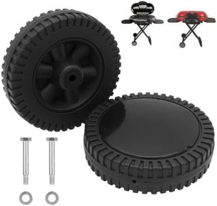 6 Inch Grill Wheels for Coleman LXE RoadTrip Grill 2000010585 2000006921 2000005493 Grill Parts Plastic Wheels & Hardware for Coleman Roadtrip 949-450 9949-750 9949-758 9949-759 Parts, 2 Pack
