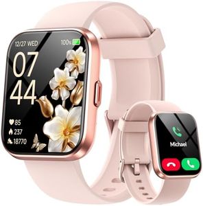 Smart Watches for Women, 1.85" HD Smartwatch Compatible iPhone/Samsung/Android (Answer/Make), Fitness Tracker with Heart Rate/Sleep/SpO2 Monitor, Smart Watch 3ATM Waterproof, 120+ Sport Modes, Alexa