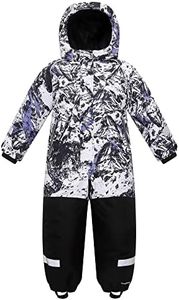 Yueta Kids Snowsuit One Piece Ski Suits Overalls snow pants Jacket Colorful Coats Jumpsuits for Boys Winter Snowboarding