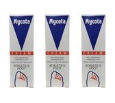 Mycota Foot Cream (Pack of 3 Tubes, 25g Each) – Antifungal Treatment for Healthy Feet, Effective Relief for Athlete's Foot & Skin Irritations