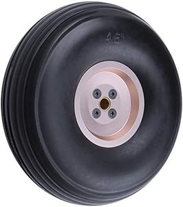 1 Piece HobbyPark Rubber Tire & Wheel for RC Airplane Replacement Parts (4.5"/114mm)
