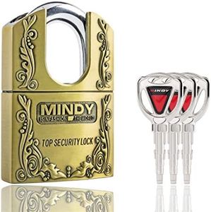 3 Keys 40mm Heavy Duty Warehouse Shrouded Hardened Keyed Padlock Top Security Lock