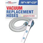 Electric Vacuum Hose with Pistol Grip Swivel Handle Compatible with Aerus Electrolux Lux Legacy Epic - White/Blue - by LifeSupplyUSA