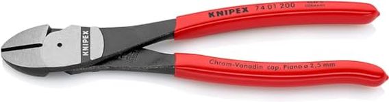 Knipex High Leverage Diagonal Cutter black atramentized, plastic coated 200 mm 74 01 200