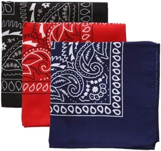 Tough Headwear Large Bandana Headband - Handkerchief Bandanas for Men & Women - Cowboy Scarf - Paisley Bandana Pack