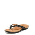 Vionic Women's Bella II Arch Support Thong Sandal Black 7 M US