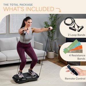 LifePro Vibration Plate – Whole Body Exercise Machine, Black