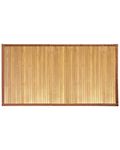 iDesign Formbu Bamboo Floor Mat Non-Skid, Water-Repellent Runner Rug for Bathroom, Kitchen, Entryway, Hallway, Office, Mudroom, Vanity, 34" x 21", Natural Wood