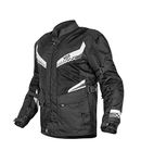 XTS Gear Unisex Adult Xts Endo Riding Standard Length Jacket - Mesh Protective Motorcycle Touring Riding Jacket With Impact Protection And Abrasion Resistance - Black, Medium