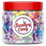 Broadway Candy Sweets Jar 250g - Cry Baby Extra Sour Gumballs - Individually Wrapped American Sweets - Bite-Sized Bubble Gum - Approximately 45 Pieces