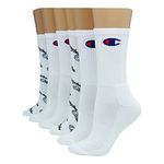 Champion Women's Socks, Double Dry Socks, Crew, Ankle, and No Show, 6-Pack, White/Grey/Black, 5-9