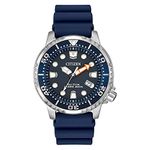 Citizen Eco-Drive Promaster Diver Quartz Men's Watch, Stainless Steel with Polyurethane strap, Blue (Model: BN0151-09L)