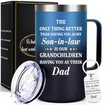 Lifecapido Son in Law Gifts, Only Thing Better than Having You as My Son in Law Insulated Coffee Mug, Fathers Day Birthday Christmas Gifts for Son in Law from Mother in Law (20oz, Gradient)