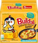 Samyang Hot Chicken Flavour Buldak Noodles Cheese Halal 140g (Pack of 5)