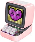 Divoom Ditoo Retro Pixel Art Game Bluetooth Speaker with 16X16 LED App Controlled Front Screen (Pink)