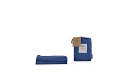 Panda® 100% Bamboo Organic UK Double Fitted Sheet Deep Sea Navy | Soft & Breathable | Luxury High Thread Count | Extra Deep Fitted Skirt | Antibacterial & Hypoallergenic | Moisture-Wicking | Easy Wash