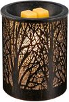 MASEN Art Metal Wax Melt Warmer, Electric Fragrance Candle Warmer for Warming Scented Candles,Wax Melts - Spa, Aromatherapy (Tree Pattern)
