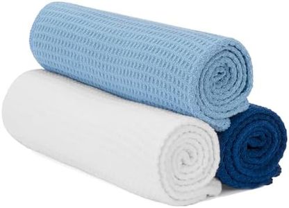 S&T INC. Microfiber Gym Towels, Yoga Towel for Home and Gym Bag, 16 Inch x 27 Inch, 3 Pack