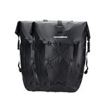 ROCKBROS Bike Panniers Waterproof Bike Rear Rack Bag Max 30L Large Capacity Bike Rear Pannier for Cycling Traveling Commuting