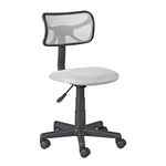 Target Marketing System Quincy Home Office Ergonomic Desk Mesh Computer Lumbar Support Swivel Rolling Executive Adjustable Task Chair, Gray