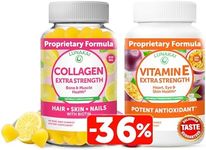 Lunakai Collagen and Vitamin E Gummies Bundle - Non-GMO Anti Aging Supplements for Men & Women - Natural Gummy with Vitamin C & 250 mg Natural VIT E