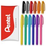 Pentel S520 Original Sign Pen Fibre Tip Marker Fineliner Pens - 2mm Nib, 1mm Line - In Pillow Packaging (Range Pack of 12)