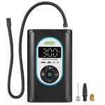 Ring Automotive RTC4000 cordless tyre inflator air compressor car pump. Rechargeable, auto stop, LED light, digital screen, memory function, case and adaptor kit