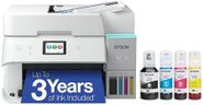 Epson EcoTank ET-4950 Wireless All-in-One Color Supertank Printer with up to 3 Years of Ink Refillable Tanks, Perfect for Office, 18 PPM, 2.4" Colorful Touchscreen, Auto Document Feeder - White