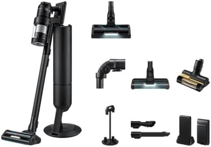 Samsung VS90F40EEK/WD Bespoke AI Jet Ultra Akku+ CompleteClean, Akku-Handstaubsauger inkl. Zubehör, 400 W, 2 Akkus, All-In-One-Station, Active Dual & Slim LED+ Bürste, Pet Tool+, Satin Black