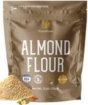 Almond Flour, 2lb, Blanched Almond Flour for Baking, Fine Almond Flour Keto, Almond Powder, Keto Flour, Almond Meal, Gluten Free Flour, Non-GMO, Batch Tested, 2 Pounds, By PuroRaw.