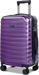 Feybaul Luggage Suitcase PC+ABS with TSA Lock Hardshell Carry On Luggage with Spinner Wheels Travel Carry On Luggage for Airplanes(Purple, 20inch)